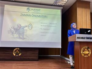 Üniversite Öğrencilerine Verimli Ders Çalışma ve Zaman Yönetimi Konferansı